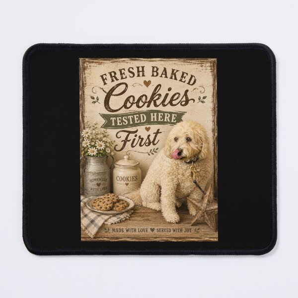 Item preview, Fresh Baked Cookies Tested Here First – Farmhouse Dog Kitchen Decor designed and sold by Kimberly Palmer.