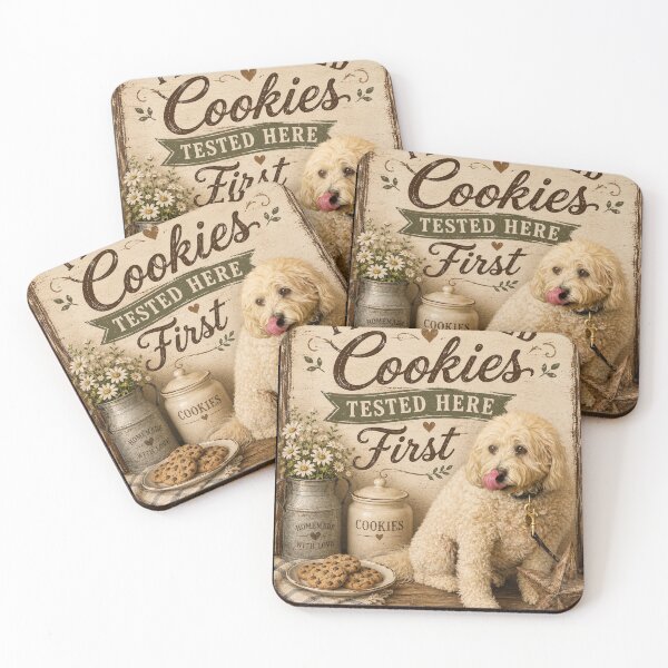 Item preview, Fresh Baked Cookies Tested Here First – Farmhouse Dog Kitchen Decor designed and sold by Kimberly Palmer.