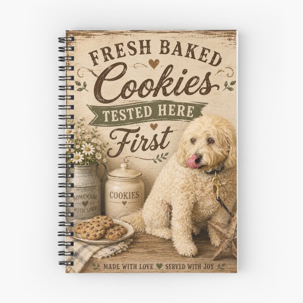 Item preview, Fresh Baked Cookies Tested Here First – Farmhouse Dog Kitchen Decor designed and sold by Kimberly Palmer.