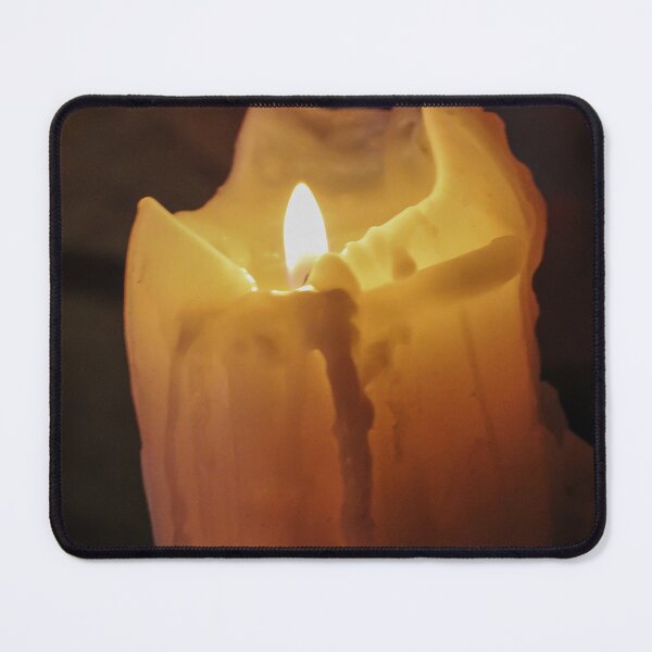 Item preview, Warm Candle Flame On Dripping Wax In Dark Room Creating Cozy Spiritual Romantic Mood designed and sold by Nmallia.