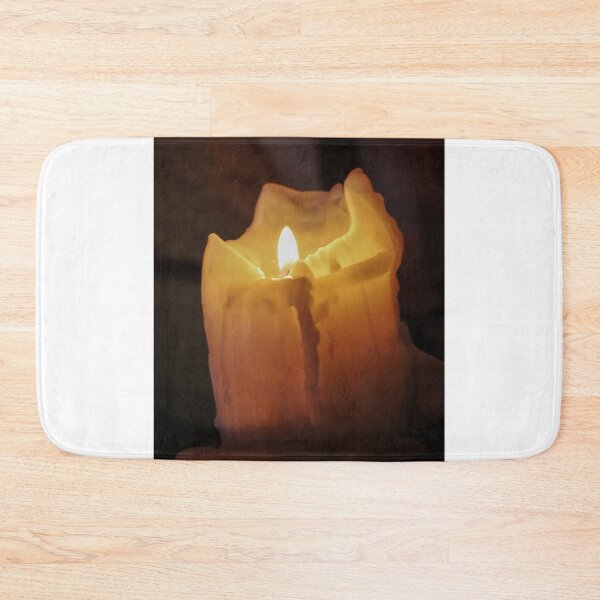 Item preview, Warm Candle Flame On Dripping Wax In Dark Room Creating Cozy Spiritual Romantic Mood designed and sold by Nmallia.
