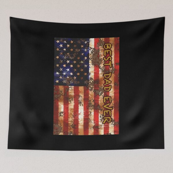 Item preview, Best Dad Ever American Flag Grunge T-Shirt designed and sold by GiaoCalonas.