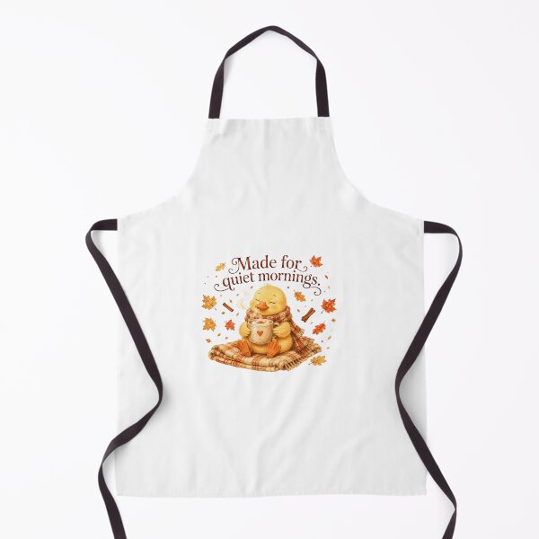 Item preview, Made For Quiet Mornings Cute Duck Autumn Coffee Aesthetic designed and sold by AQUILAKREO.