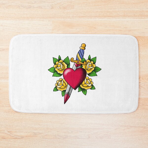 Item preview, heart dagger + roses designed and sold by saacstix.