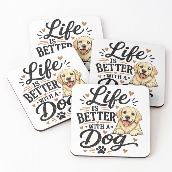 Item preview, Life is better with a dog designed and sold by Side Quest Co..