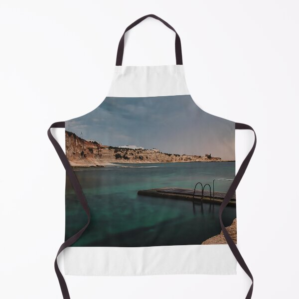 Item preview, Moody Rocky Shoreline and Coastal Harbor Waterfront Along Calm Sea Under Overcast Sky designed and sold by Nmallia.