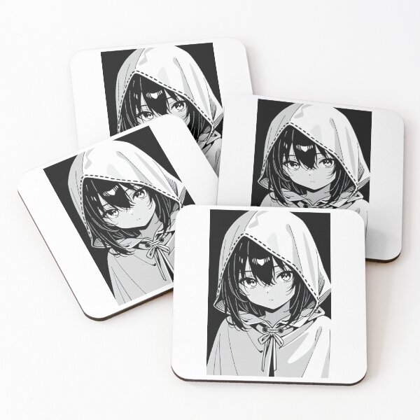 Item preview, Fashion - Man in White Hooded Cloak Hidden Face Streetwear Anime designed and sold by AnimeShin.