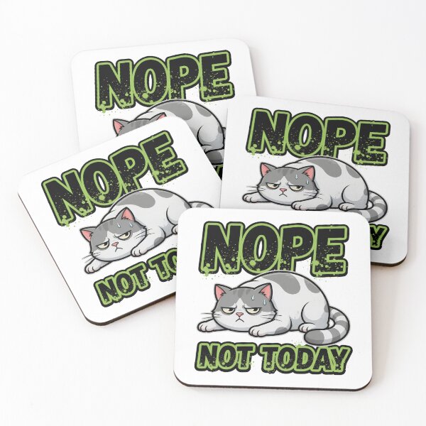 Item preview, Nope Not Today Grumpy Cat designed and sold by TshirtsOnline-.
