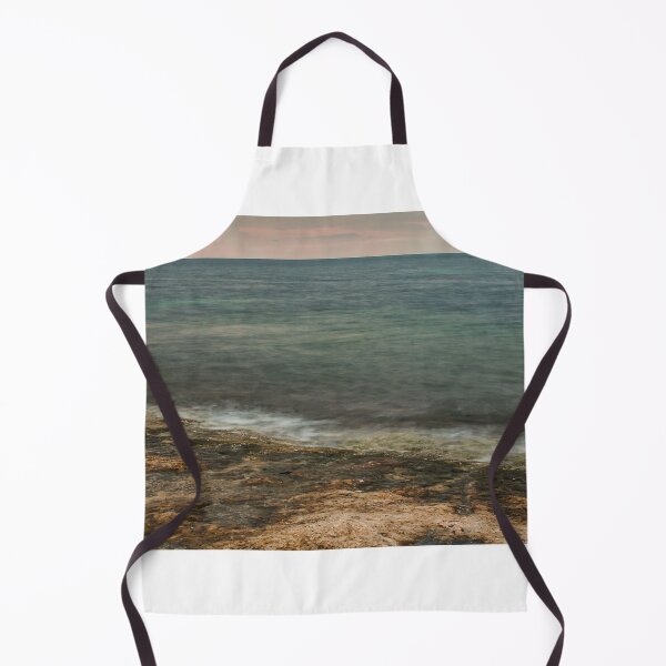 Item preview, Moody Rocky Shoreline and Coastal Harbor Waterfront Along Calm Sea Under Overcast Sky designed and sold by Nmallia.