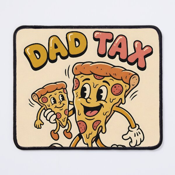 Item preview, Retro Mascot Dad Tax Pizza designed and sold by Glitchart66.