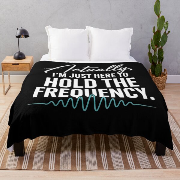 Item preview, Actually I'm Just Here to Hold The Frequency Funny energy meditation quote designed and sold by clothesy7.