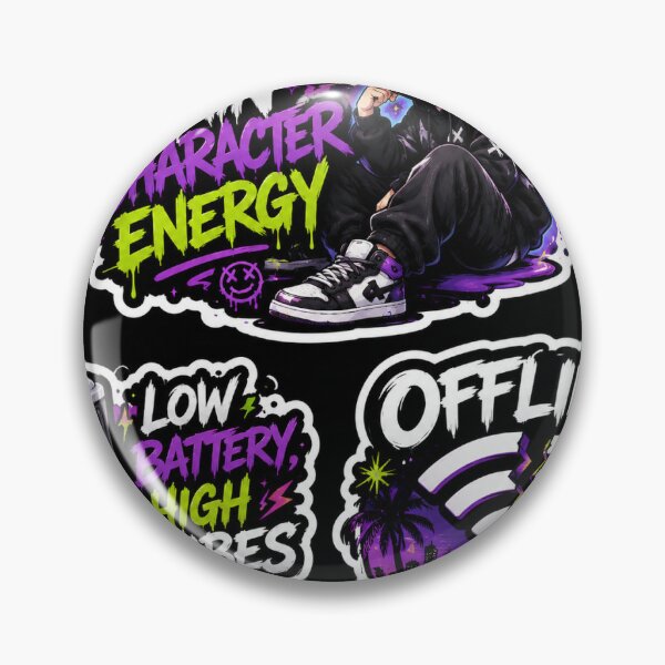 Item preview, Gen Z Sticker Pack Bundle | Main Character Energy, Low Battery High Vibes & Offline Is Luxury designed and sold by WebdevSticker.