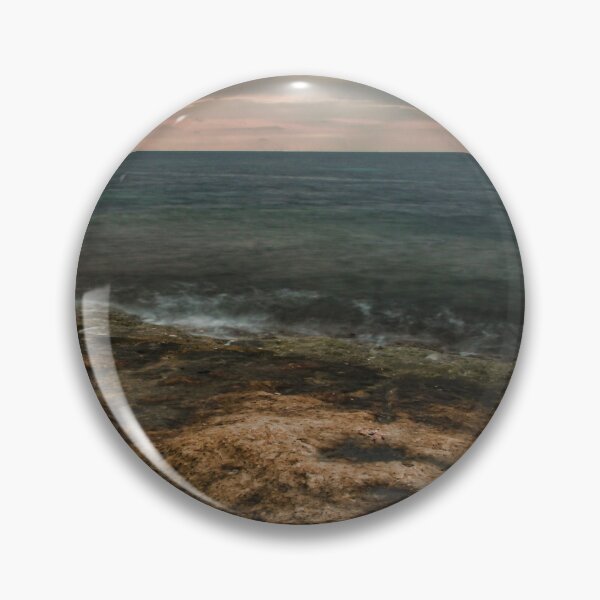 Item preview, Moody Rocky Shoreline and Coastal Harbor Waterfront Along Calm Sea Under Overcast Sky designed and sold by Nmallia.