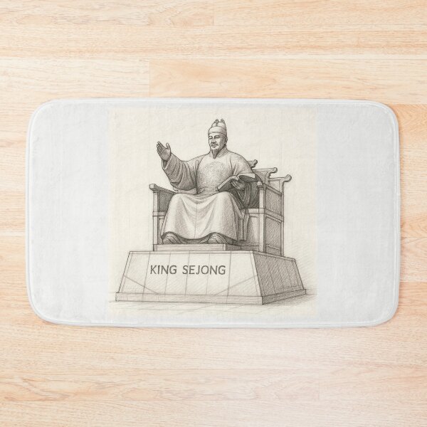 Item preview, King Sejong Statue Seoul 3D Sketch   designed and sold by PaintMeWorld.