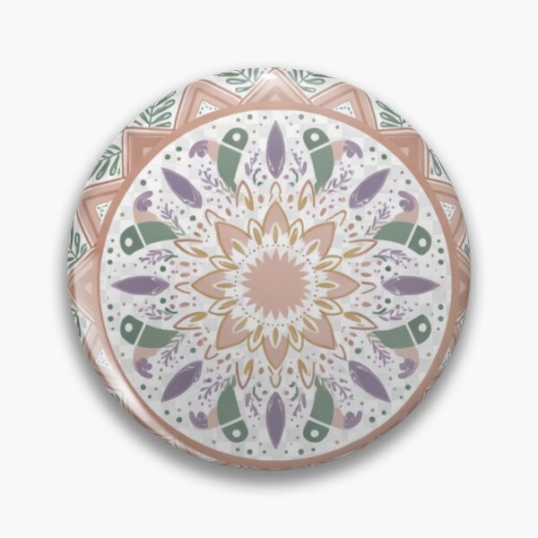 Item preview, Pastel Botanical Mandala Wall Art | Boho Floral Spiritual Decor designed and sold by GalleryPeak.
