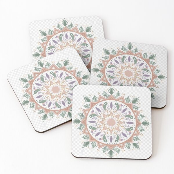Item preview, Pastel Botanical Mandala Wall Art | Boho Floral Spiritual Decor designed and sold by GalleryPeak.