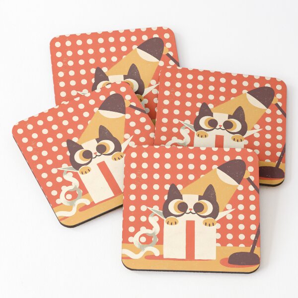 Item preview, Surprise Gift Cat | Cute Retro Style Illustration designed and sold by Angellacelin.