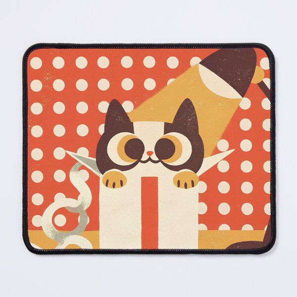 Item preview, Surprise Gift Cat | Cute Retro Style Illustration designed and sold by Angellacelin.