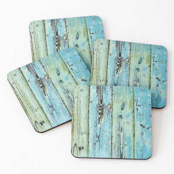 Item preview, Vintage Seaside Reclaimed Blue Green Wooden Boards Image designed and sold by DEC02.