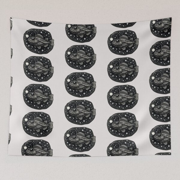 Item preview, Luminous Lanternfish - fish lover designed and sold by DamioPolArt.