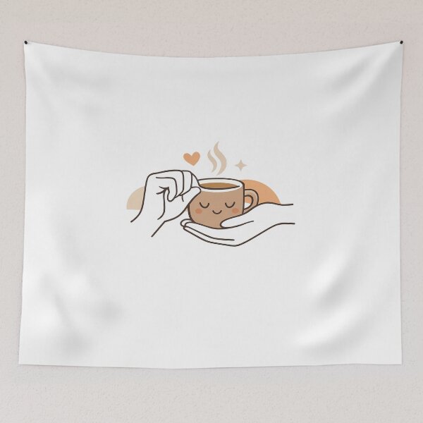 Item preview, Sign Language Coffee Lover Minimalist Hand Art designed and sold by MIROUZ2000.