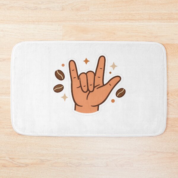Item preview, Sign Language I Love You Coffee Beans Boho Art designed and sold by MIROUZ2000.