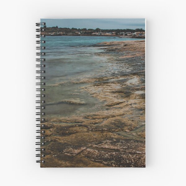 Item preview, Moody Rocky Shoreline and Coastal Harbor Waterfront Along Calm Sea Under Overcast Sky designed and sold by Nmallia.