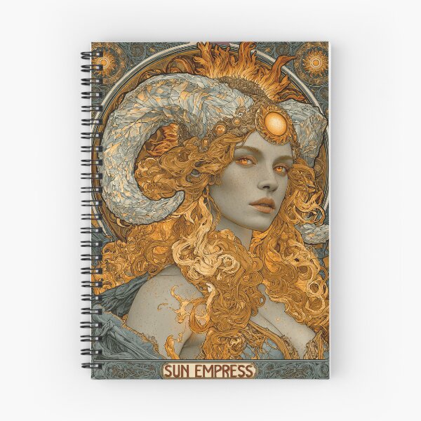 Item preview, Sun Empress Art Nouveau Fantasy Portrait designed and sold by MythicMood.