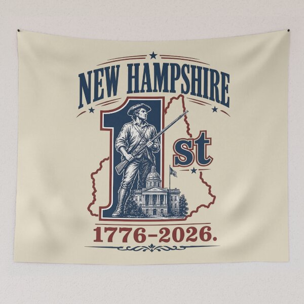 Item preview, New Hampshire 1st to Rebel 1776 T-Shirt designed and sold by rygenr8.