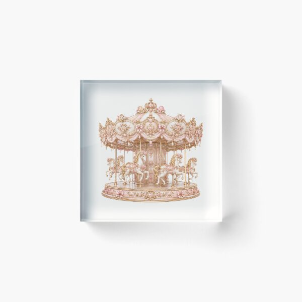 Item preview, Romantic Coquette Merry-Go-Round in Pink Rococo Style designed and sold by looplandger.
