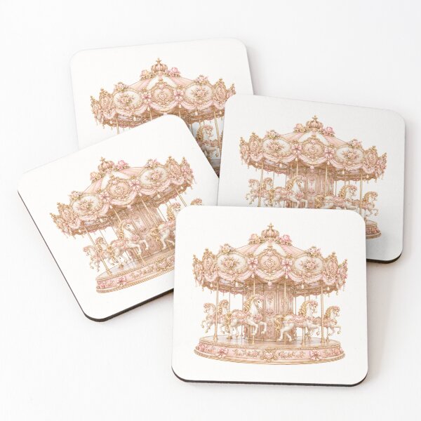 Item preview, Romantic Coquette Merry-Go-Round in Pink Rococo Style designed and sold by looplandger.