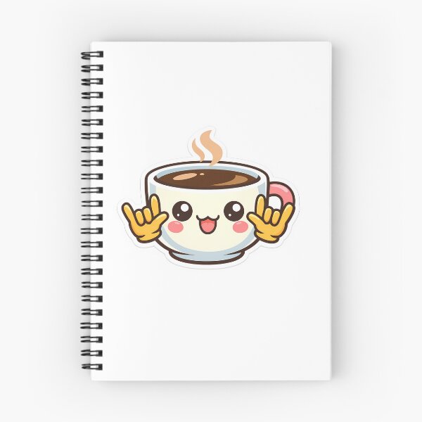 Item preview, Cute Kawaii Coffee Cup Sign Language Cartoon designed and sold by MIROUZ2000.