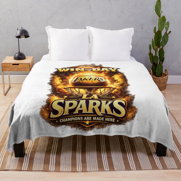 Item preview, LA Sparks Win The Day Basketball Championship Fire Graphic designed and sold by CatLovers Studio.