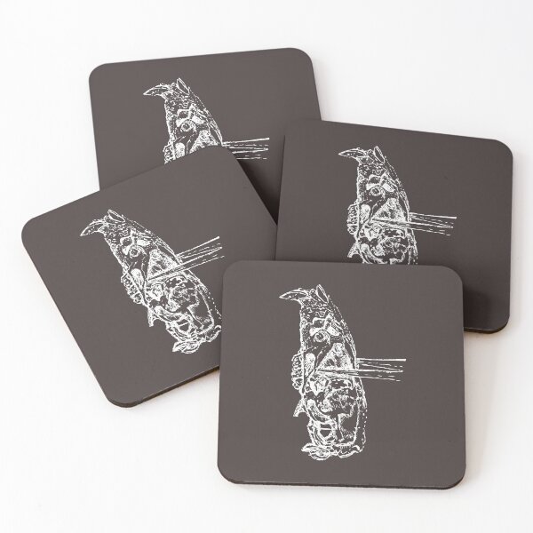 Item preview, Rat Skull & Skewers - Light Lines - (#3B3131) designed and sold by The Stippler Process.