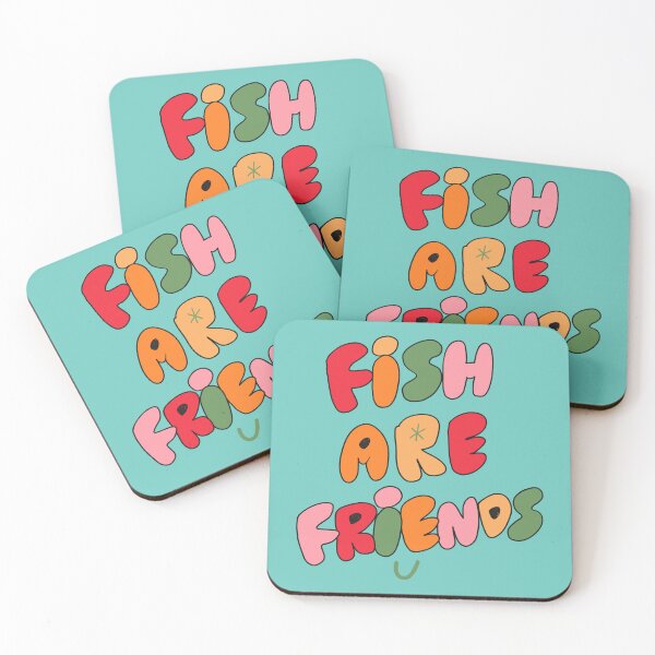Item preview, Fish Are Friends (Aqua) designed and sold by yellowflowerhut.