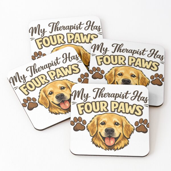Item preview, My therapist has four paws designed and sold by Side Quest Co..