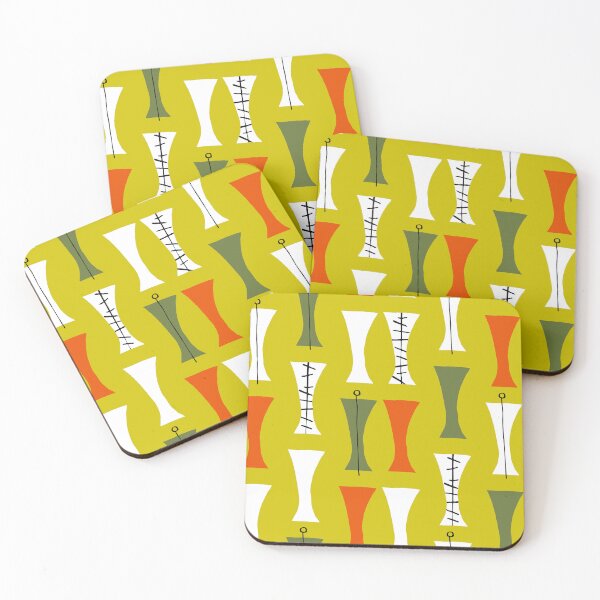 Item preview, Mid-Century Modern Olive, Tangerine And Mustard Colored Pattern   designed and sold by DEC02.