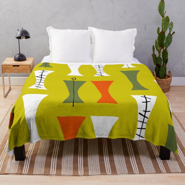 Item preview, Mid-Century Modern Olive, Tangerine And Mustard Colored Pattern designed and sold by DEC02.