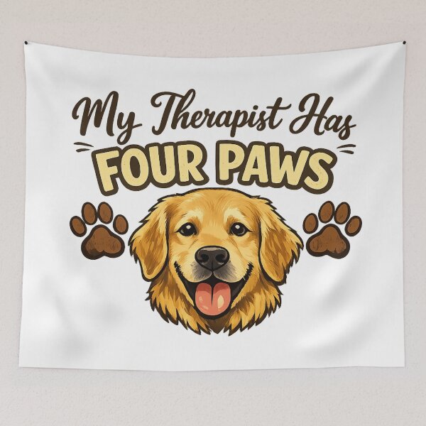 Item preview, My therapist has four paws designed and sold by Side Quest Co..