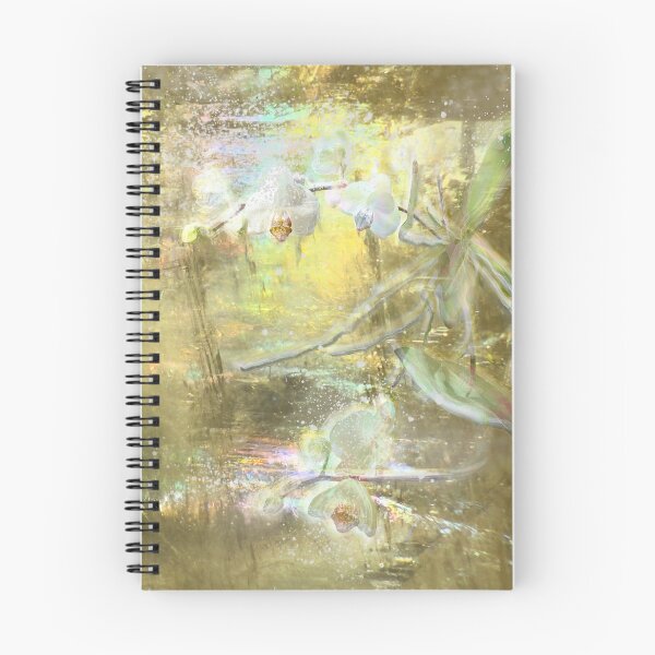 Item preview, Iridescent White Orchid Flower Artwork, Mystical Plant Art Print designed and sold by susan-meredith.