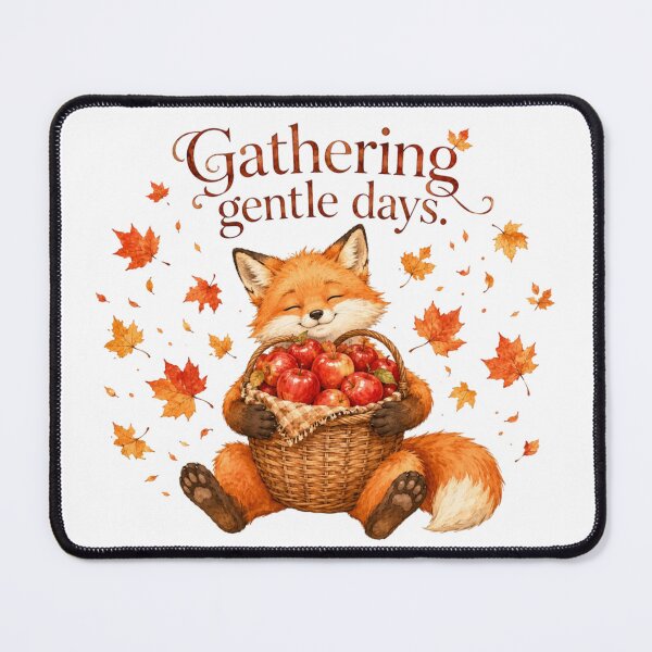 Item preview, Gathering Gentle Days Cute Fox Apple Picking Autumn designed and sold by AQUILAKREO.