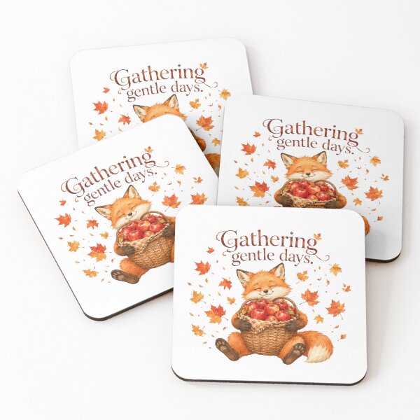 Item preview, Gathering Gentle Days Cute Fox Apple Picking Autumn designed and sold by AQUILAKREO.