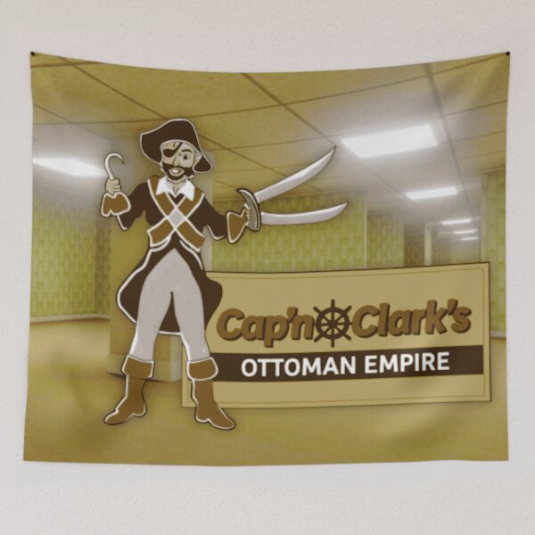 Item preview, Cap'n Clark's Ottoman Empire - The Backrooms from a24 designed and sold by WigOutlet.