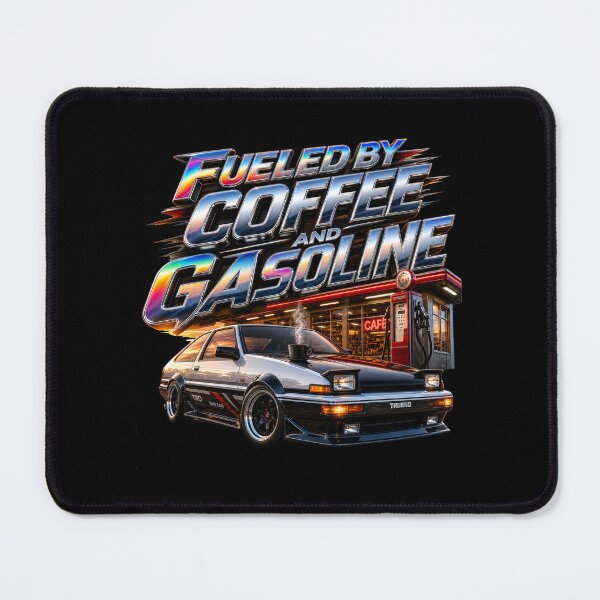 Item preview, Fueled by Coffee and Gasoline AE86 Trueno Vintage Racing designed and sold by THAMIM REALITY 2.0.