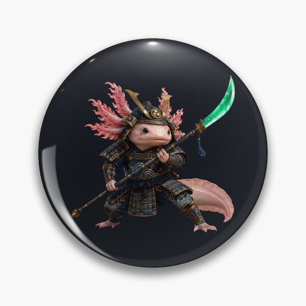 Item preview, Samurai Axolotl Ronin Ukiyo-e Art designed and sold by MarVan-Prints.