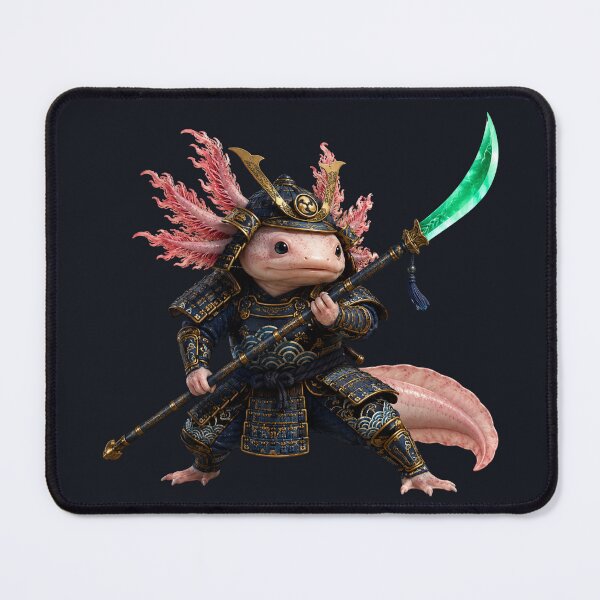 Item preview, Samurai Axolotl Ronin Ukiyo-e Art designed and sold by MarVan-Prints.