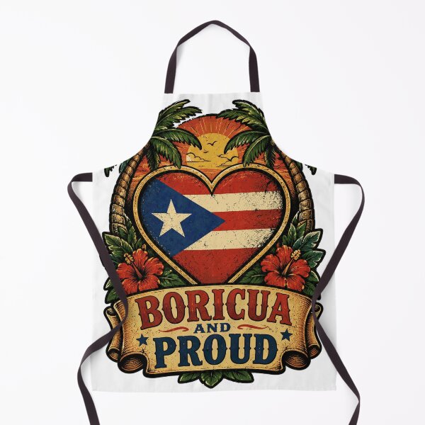 Item preview, Boricua Heart Sunset Palms designed and sold by Squiggle Happy.