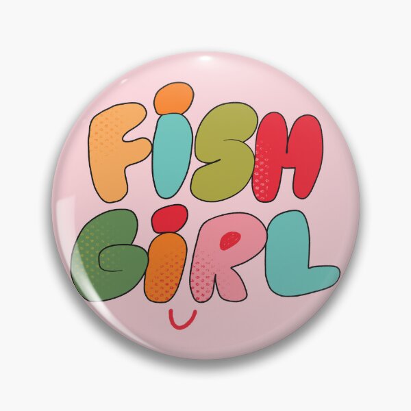 Item preview, Fish Girl (Pink) designed and sold by yellowflowerhut.
