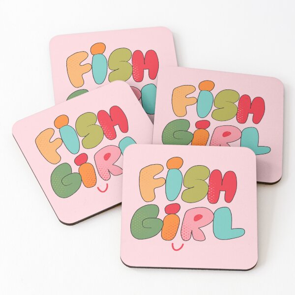Item preview, Fish Girl (Pink) designed and sold by yellowflowerhut.