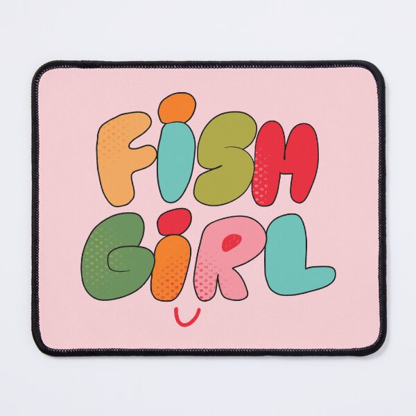 Item preview, Fish Girl (Pink) designed and sold by yellowflowerhut.
